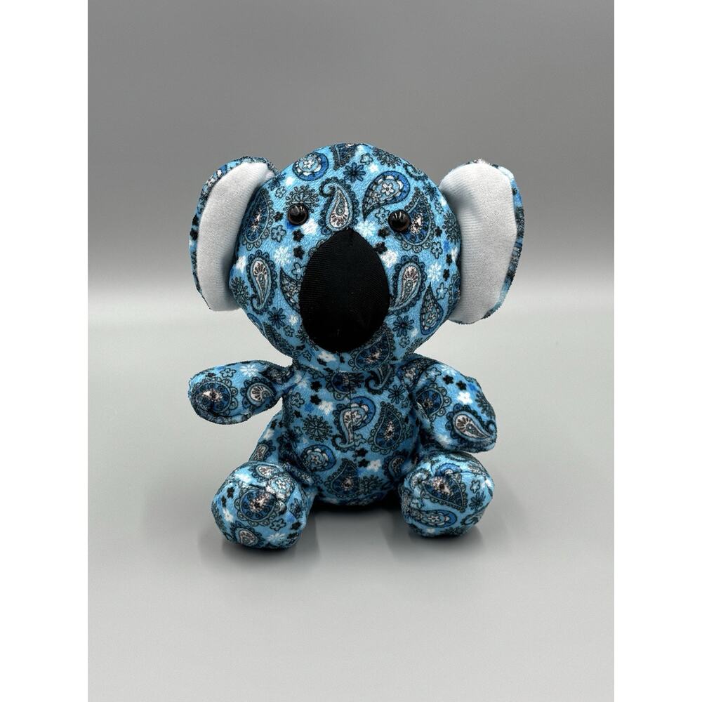 World Plush Blue Paisley Design Koala Bear 7 Inch Stuffed Animal